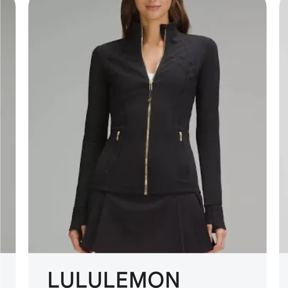 Lululemon Define Jacket Athletica Black Utility Jacket with Stand-Up Collar